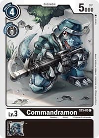Commandramon - Starter Deck 05: Machine Black - Digimon Card Game card