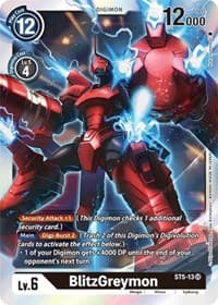 BlitzGreymon - Starter Deck 05: Machine Black - Digimon Card Game card