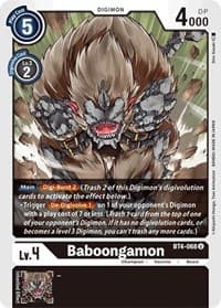 Baboongamon - Great Legend - Digimon Card Game card