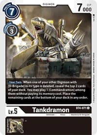 Tankdramon - Great Legend - Digimon Card Game card