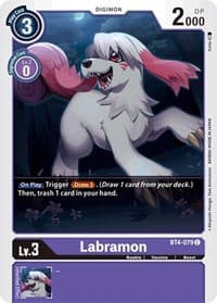 Labramon - Great Legend - Digimon Card Game card