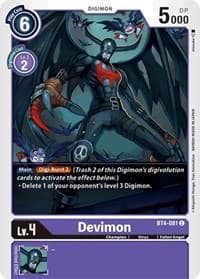 Devimon - Great Legend - Digimon Card Game card