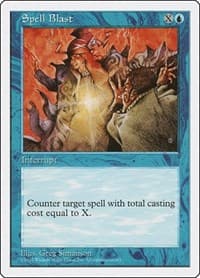 Spell Blast - Fifth Edition - Magic: The Gathering card