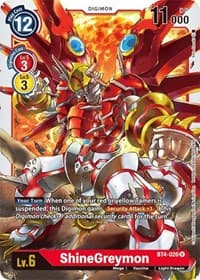 ShineGreymon - Great Legend - Digimon Card Game card
