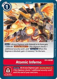 Atomic Inferno - Great Legend - Digimon Card Game card