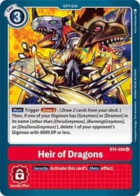 Heir of Dragons - Great Legend - Digimon Card Game card