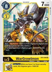 WarGrowlmon - Great Legend - Digimon Card Game card