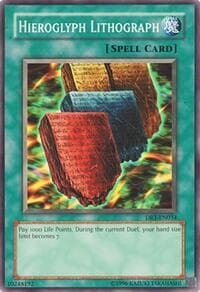 Hieroglyph Lithograph - Dark Revelation Volume 1 - YuGiOh card