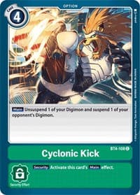 Cyclonic Kick - Great Legend - Digimon Card Game card