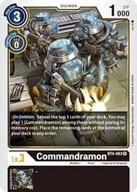 Commandramon - Great Legend - Digimon Card Game card