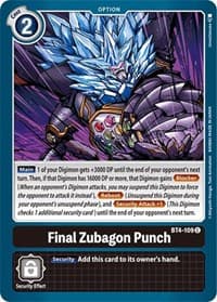 Final Zubagon Punch - Great Legend - Digimon Card Game card