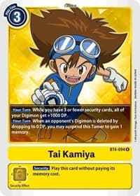 Tai Kamiya - Great Legend - Digimon Card Game card