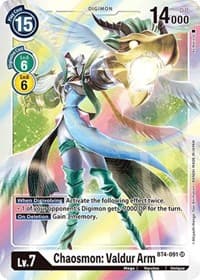 Chaosmon: Valdur Arm - Great Legend - Digimon Card Game card