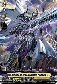 Knight of War Damage, Fosado (SP) - D-BT01: Genesis of the Five Greats - Cardfight Vanguard card