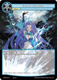 Surging Lightning - Assault into the Demonic World - Force of Will card