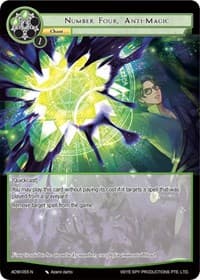 Number Four, Anti-Magic - Assault into the Demonic World - Force of Will card
