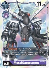 MetalGarurumon - P-027 - Digimon Promotion Cards - Digimon Card Game card