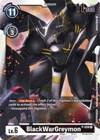 BlackWarGreymon - P-026 - Digimon Promotion Cards - Digimon Card Game card