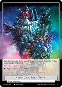 Ragnarok's Fiery Stone - Rebirth of Legend - Force of Will card