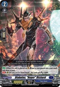 Diabolos, "Anger" Richard - D-SD02: Danji Momoyama -Tyrant Tiger- - Cardfight Vanguard card