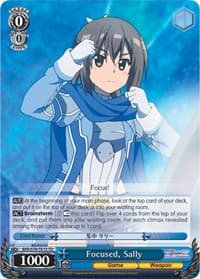 Focused, Sally - BOFURI: I Don't Want to Get Hurt, so I'll Max Out My Defense - Weiss Schwarz card