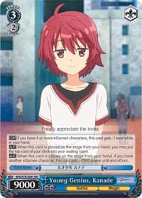 Young Genius, Kanade - BOFURI: I Don't Want to Get Hurt, so I'll Max Out My Defense - Weiss Schwarz card