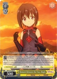 Moment Between the Two, Maple - BOFURI: I Don't Want to Get Hurt, so I'll Max Out My Defense - Weiss Schwarz card