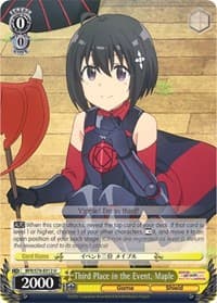 Third Place in the Event, Maple - BOFURI: I Don't Want to Get Hurt, so I'll Max Out My Defense - Weiss Schwarz card