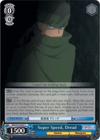 Super Speed, Dread - BOFURI: I Don't Want to Get Hurt, so I'll Max Out My Defense - Weiss Schwarz card