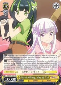 Giant Killing, May & Yui - BOFURI: I Don't Want to Get Hurt, so I'll Max Out My Defense - Weiss Schwarz card