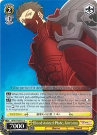 Bloodstained Plate, Kuromu - BOFURI: I Don't Want to Get Hurt, so I'll Max Out My Defense - Weiss Schwarz card