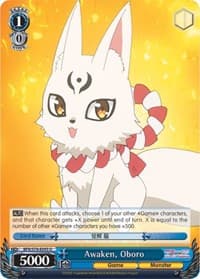 Awaken, Oboro - BOFURI: I Don't Want to Get Hurt, so I'll Max Out My Defense - Weiss Schwarz card