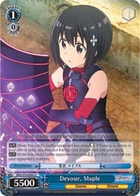 Devour, Maple - BOFURI: I Don't Want to Get Hurt, so I'll Max Out My Defense - Weiss Schwarz card