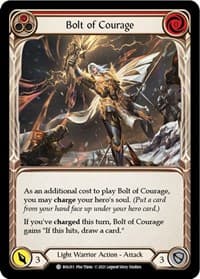 Bolt of Courage (Red) - Blitz Deck: Monarch - Boltyn - Flesh and Blood TCG card