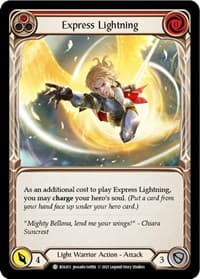 Express Lightning (Red) - Blitz Deck: Monarch - Boltyn - Flesh and Blood TCG card