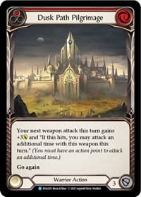 Dusk Path Pilgrimage (Red) - Blitz Deck: Monarch - Boltyn - Flesh and Blood TCG card