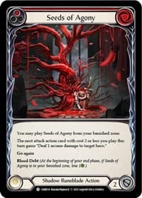 Seeds of Agony (Red) - Blitz Deck: Monarch - Chane - Flesh and Blood TCG card
