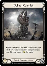 Goliath Gauntlet - Blitz Deck: Monarch - Levia - Flesh and Blood TCG card