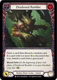 Deadwood Rumbler (Red) - Blitz Deck: Monarch - Levia - Flesh and Blood TCG card
