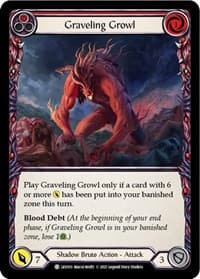 Graveling Growl (Red) - Blitz Deck: Monarch - Levia - Flesh and Blood TCG card