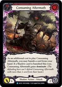 Consuming Aftermath (Red) - Blitz Deck: Monarch - Levia - Flesh and Blood TCG card