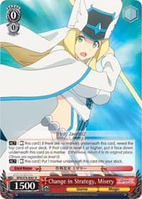 Change in Strategy, Misery - BOFURI: I Don't Want to Get Hurt, so I'll Max Out My Defense - Weiss Schwarz card
