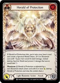 Herald of Protection (Red) - Blitz Deck: Monarch - Prism - Flesh and Blood TCG card