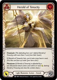 Herald of Tenacity (Blue) - Blitz Deck: Monarch - Prism - Flesh and Blood TCG card