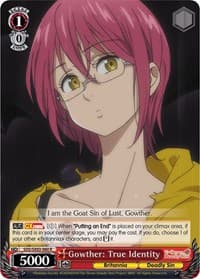 Gowther: True Identity - The Seven Deadly Sins - Weiss Schwarz card