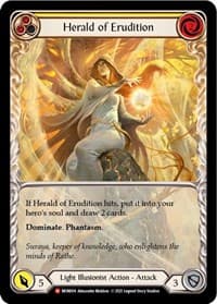 Herald of Erudition (Extended Art) - Monarch - Flesh and Blood TCG card