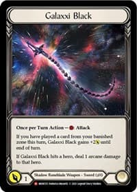 Galaxxi Black (Alternate Art) - Monarch - Flesh and Blood TCG card