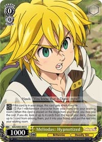 Meliodas: Hypnotized - The Seven Deadly Sins - Weiss Schwarz card