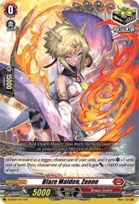 Blaze Maiden, Zonne - D-SD01: Yu-yu Kondo -Holy Dragon- - Cardfight Vanguard card