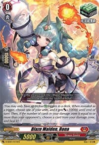 Blaze Maiden, Rona - D-SD01: Yu-yu Kondo -Holy Dragon- - Cardfight Vanguard card